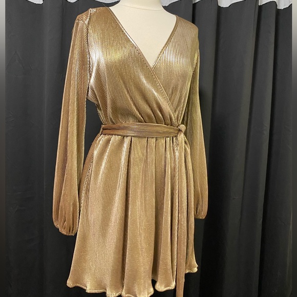 SBETRO gold party dress size L - Picture 6 of 6